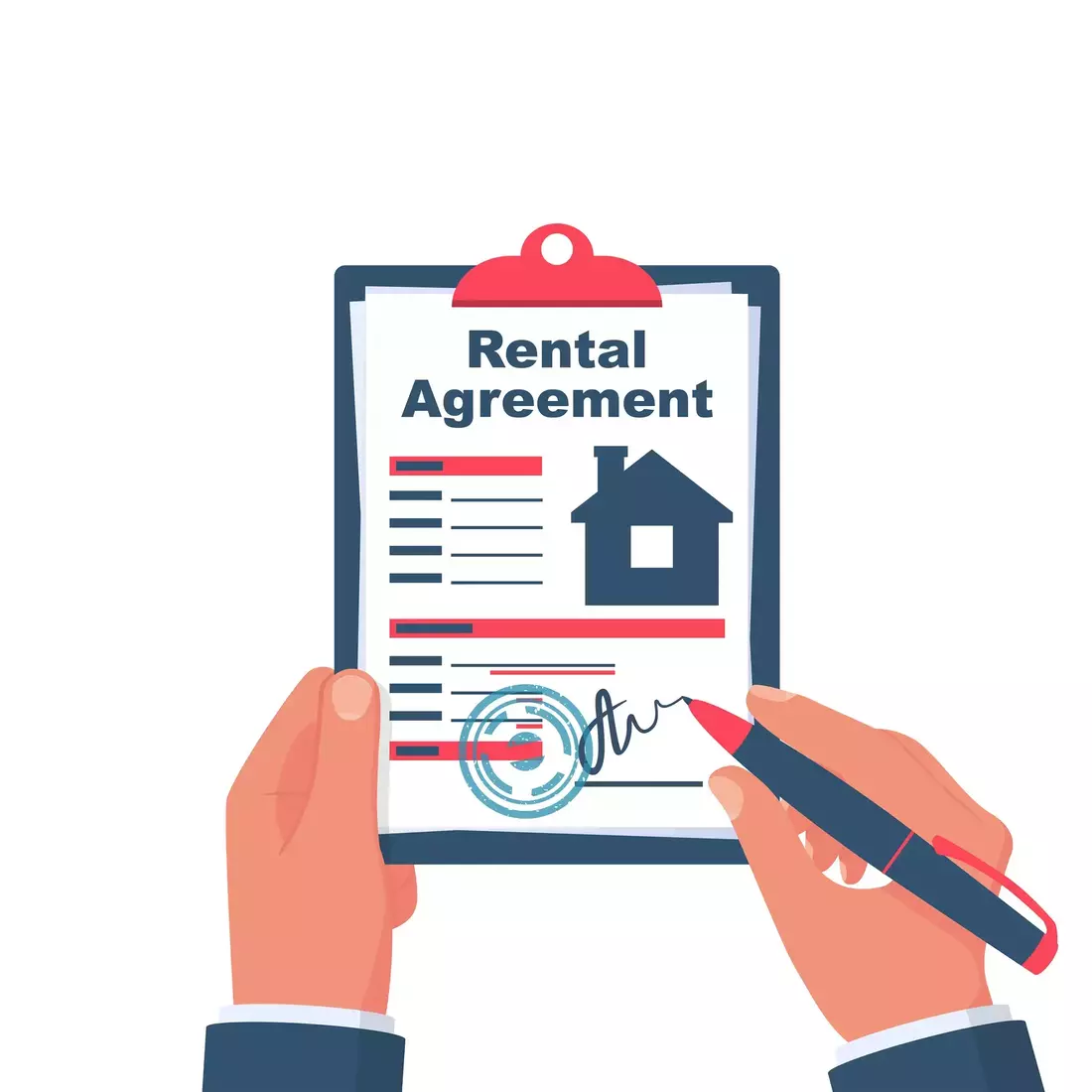 Rental Agreement Vector