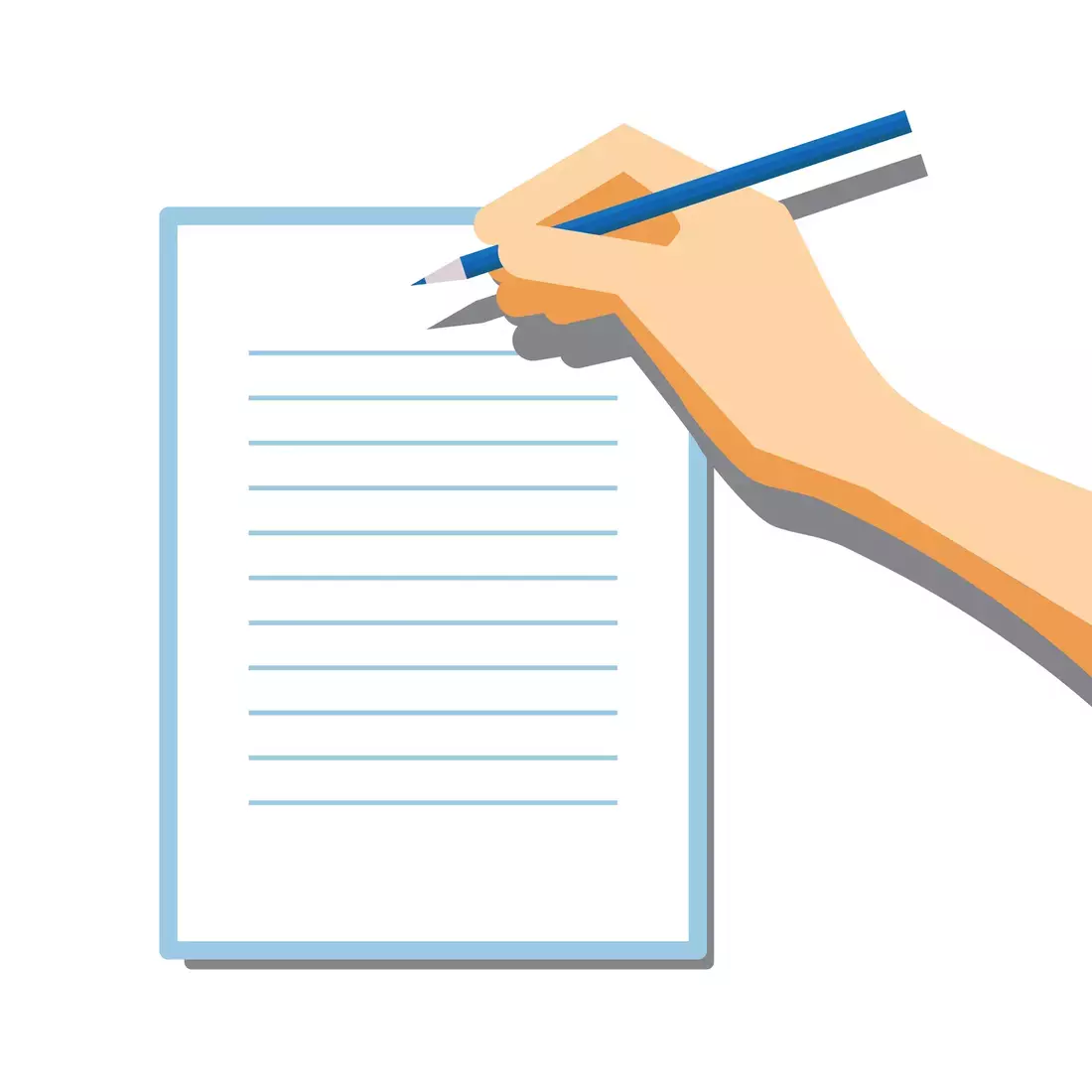 Signing Contract Clipboard Vector