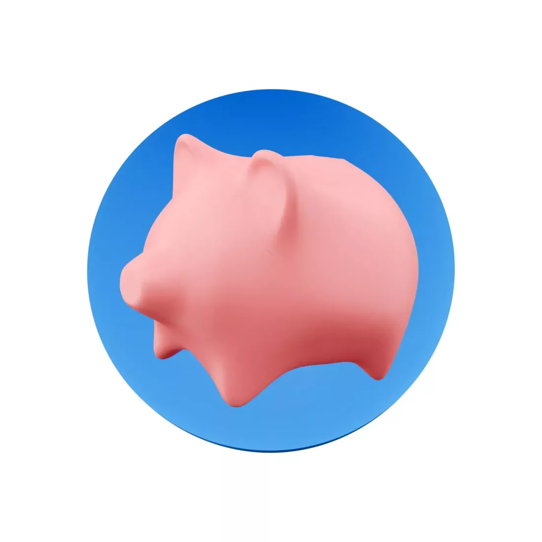 Piggy Bank 3D Render